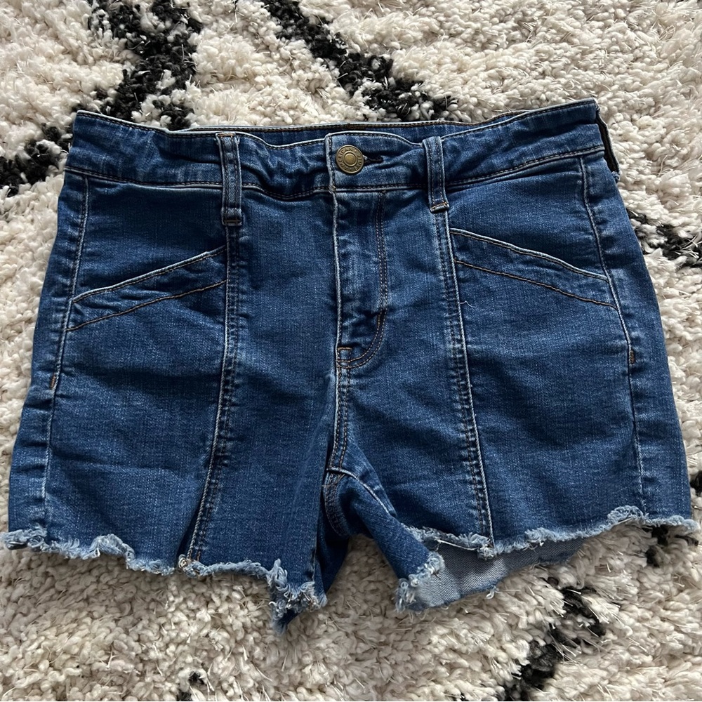 American Eagle midi jean shorts